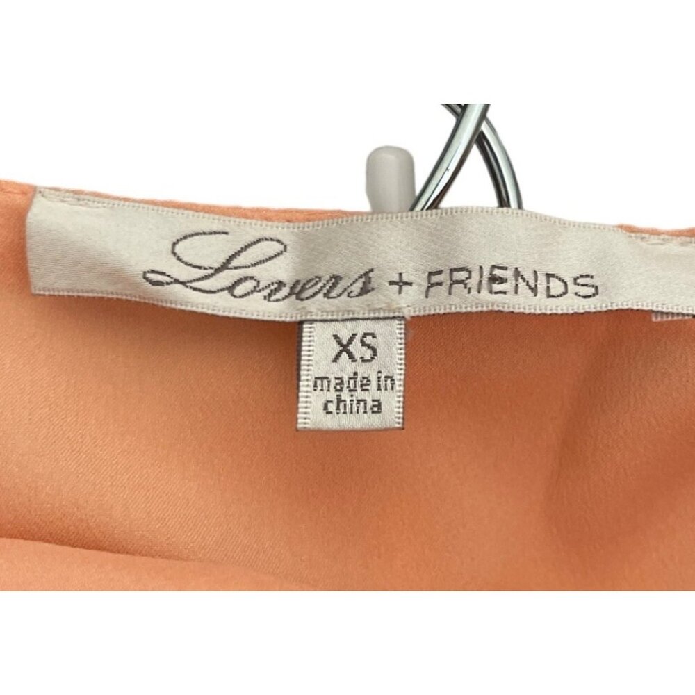 Lovers + Friends Peach Nina Midi Dress XS NEW - Picture 6 of 6